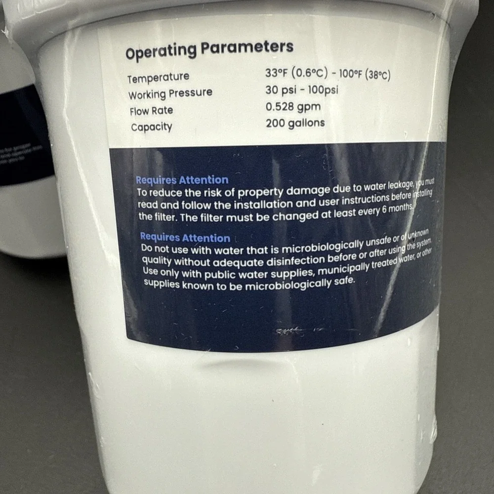 2 Glacier Fresh Filters GF-MWF for GE Refrigerator Water Filter‎ -See Pictures-